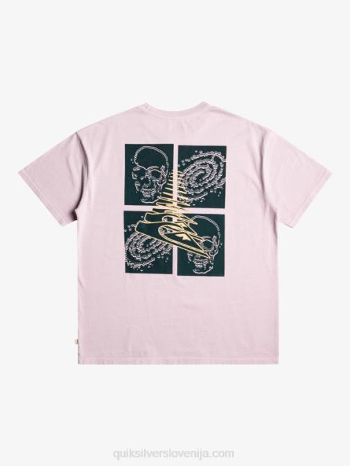 Quiksilver PJ4H1168 moški pastelno lila tam zunaj majica s kratkimi rokavi