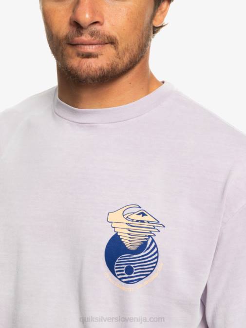 Quiksilver PJ4H1168 moški pastelno lila tam zunaj majica s kratkimi rokavi