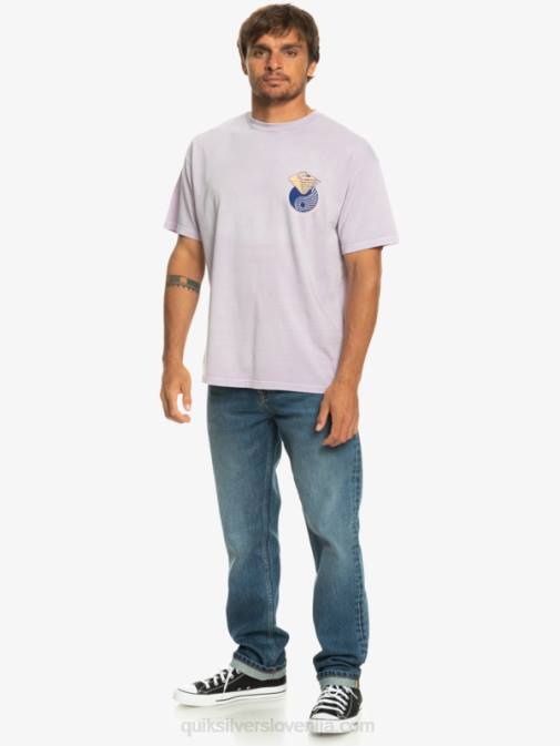 Quiksilver PJ4H1168 moški pastelno lila tam zunaj majica s kratkimi rokavi