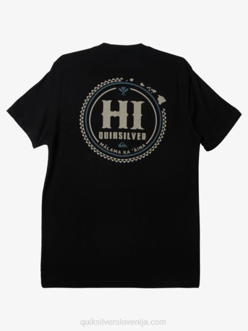 Quiksilver PJ4H116 moški Črna hawaii survivor majica s kratkimi rokavi