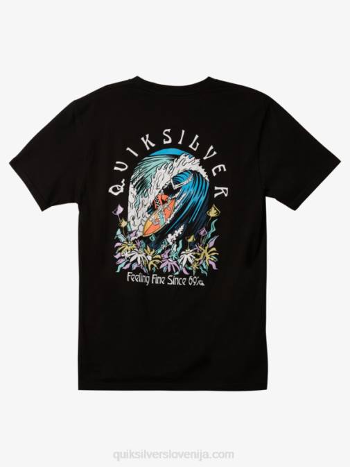 Quiksilver PJ4H1172 moški Črna originalna majica s sodom