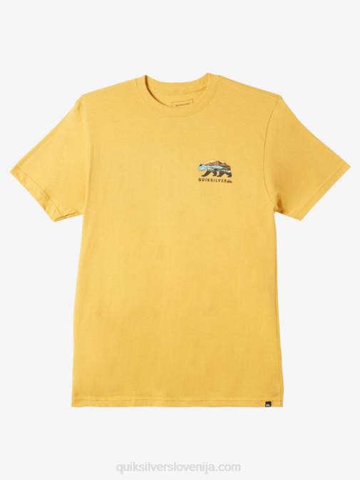 Quiksilver PJ4H1183 moški svetlo zlato majica s kratkimi rokavi california sunshine