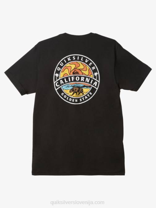 Quiksilver PJ4H1184 moški Črna majica s kratkimi rokavi california sunshine