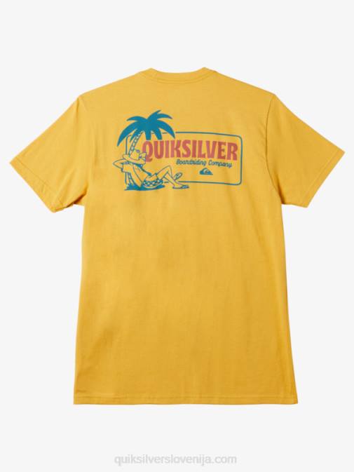 Quiksilver PJ4H1193 moški svetlo zlato majica za čas odmora