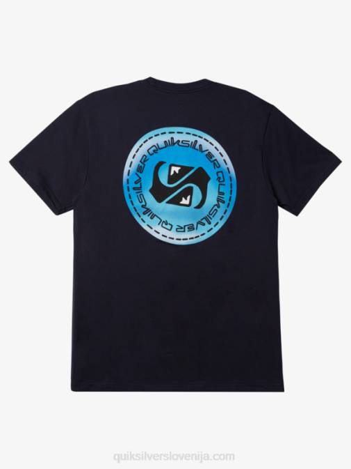 Quiksilver PJ4H1202 moški mornarsko modri blazer barvna majica s kratkimi rokavi