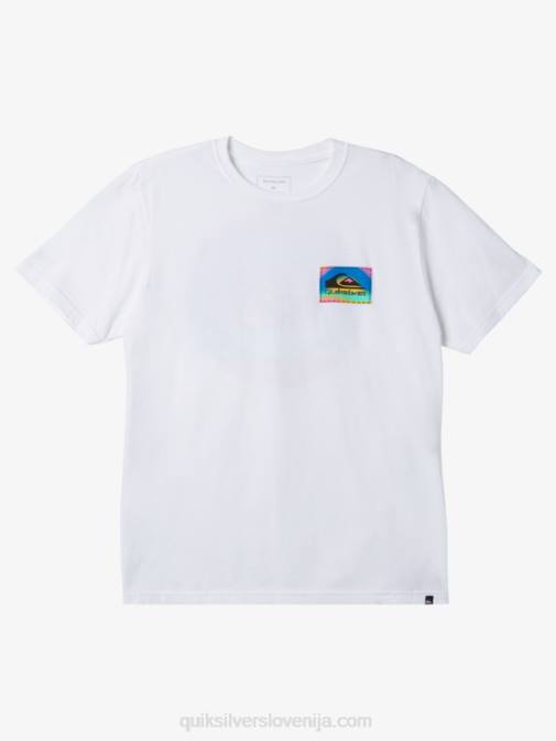 Quiksilver PJ4H1205 moški bela barvna majica s kratkimi rokavi