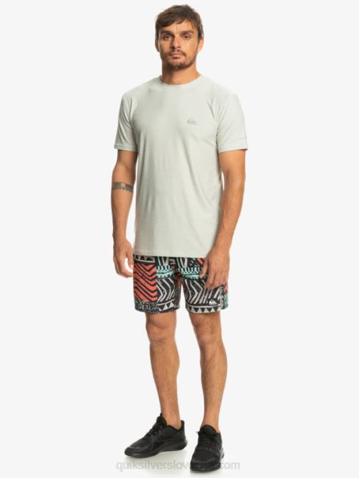 Quiksilver PJ4H1329 moški sivo vijolično vresje majica obalnega tekača