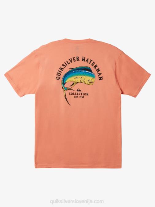 Quiksilver PJ4H1342 moški breskev roza waterman napetost na majici