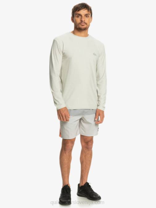 Quiksilver PJ4H1347 moški sivo vijolično vresje majica z dolgimi rokavi obalnega tekača
