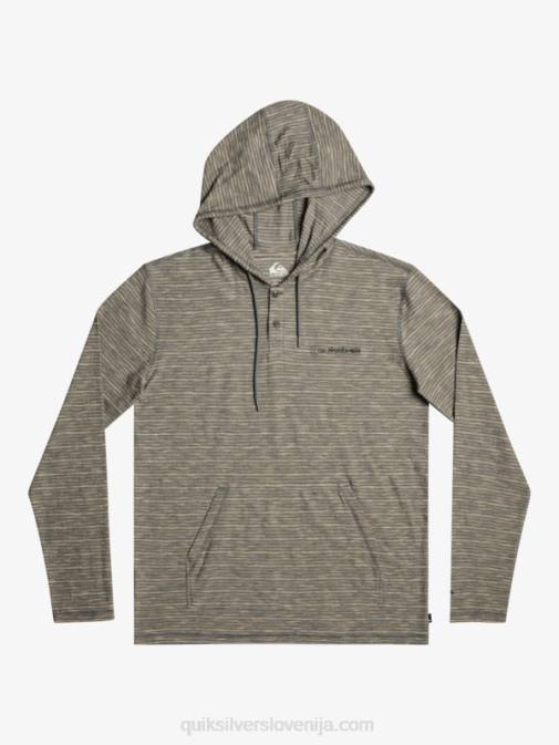 Quiksilver PJ4H1353 moški temni skrilavec kentin kentin majica s kapuco z dolgimi rokavi