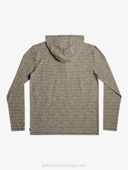 Quiksilver PJ4H1353 moški temni skrilavec kentin kentin majica s kapuco z dolgimi rokavi