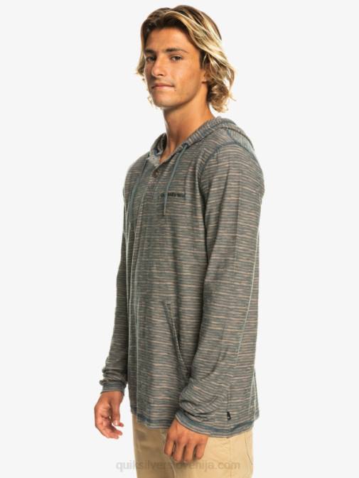 Quiksilver PJ4H1353 moški temni skrilavec kentin kentin majica s kapuco z dolgimi rokavi