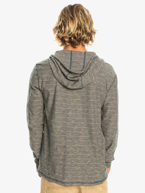 Quiksilver PJ4H1353 moški temni skrilavec kentin kentin majica s kapuco z dolgimi rokavi