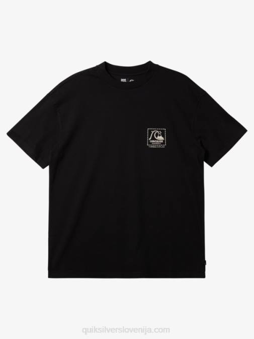 Quiksilver PJ4H1374 moški Črna majica s kratkimi rokavi gregg kaplan iz praznega platna
