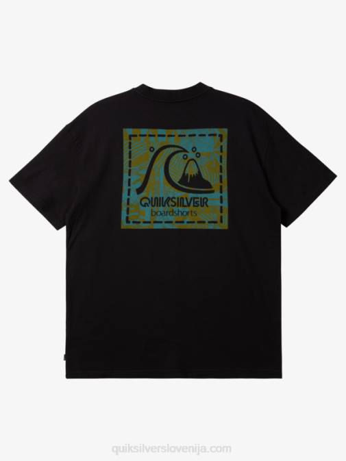 Quiksilver PJ4H1374 moški Črna majica s kratkimi rokavi gregg kaplan iz praznega platna