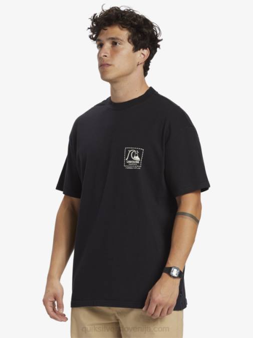 Quiksilver PJ4H1374 moški Črna majica s kratkimi rokavi gregg kaplan iz praznega platna