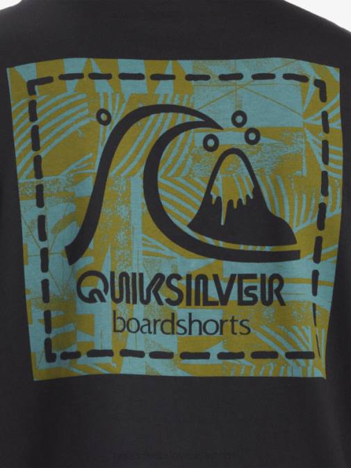 Quiksilver PJ4H1374 moški Črna majica s kratkimi rokavi gregg kaplan iz praznega platna