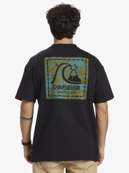 Quiksilver PJ4H1374 moški Črna majica s kratkimi rokavi gregg kaplan iz praznega platna