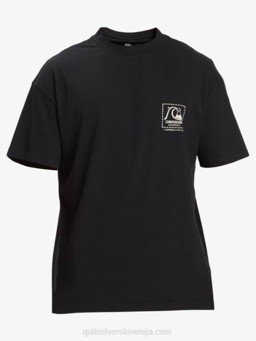 Quiksilver PJ4H1374 moški Črna majica s kratkimi rokavi gregg kaplan iz praznega platna