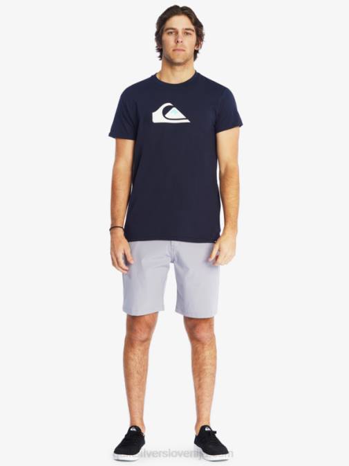 Quiksilver PJ4H1382 moški mornarsko modri blazer majica z logotipom comp