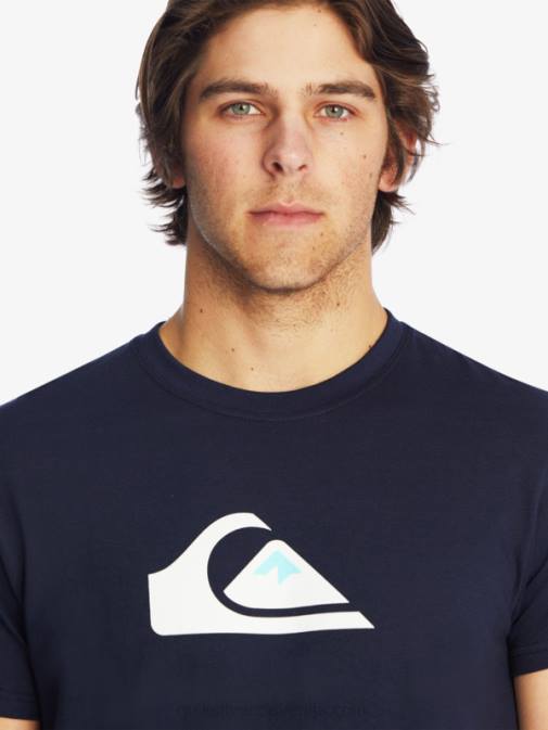 Quiksilver PJ4H1382 moški mornarsko modri blazer majica z logotipom comp
