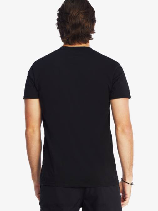 Quiksilver PJ4H1383 moški Črna majica z logotipom comp