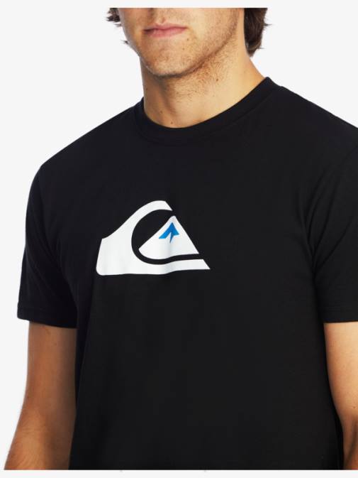 Quiksilver PJ4H1383 moški Črna majica z logotipom comp