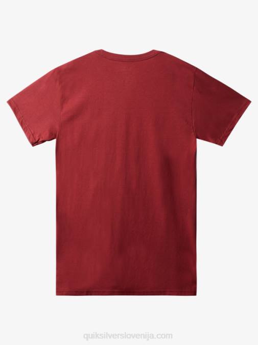 Quiksilver PJ4H1384 moški rubinasto vino majica z logotipom comp