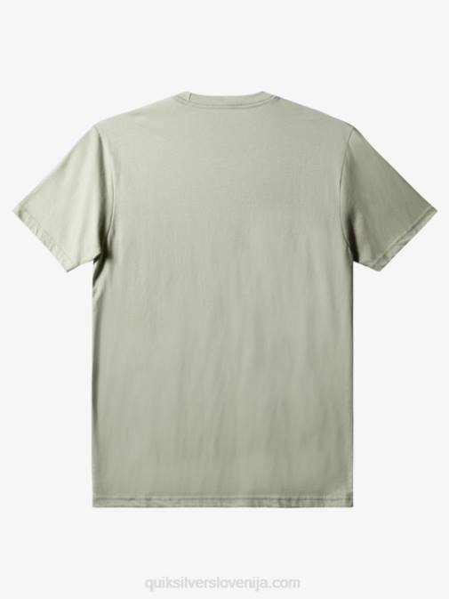 Quiksilver PJ4H1387 moški puščavski žajbelj majica z logotipom comp