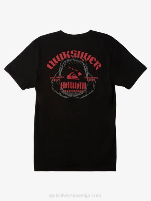 Quiksilver PJ4H1421 moški Črna hawaii big bite majica s kratkimi rokavi