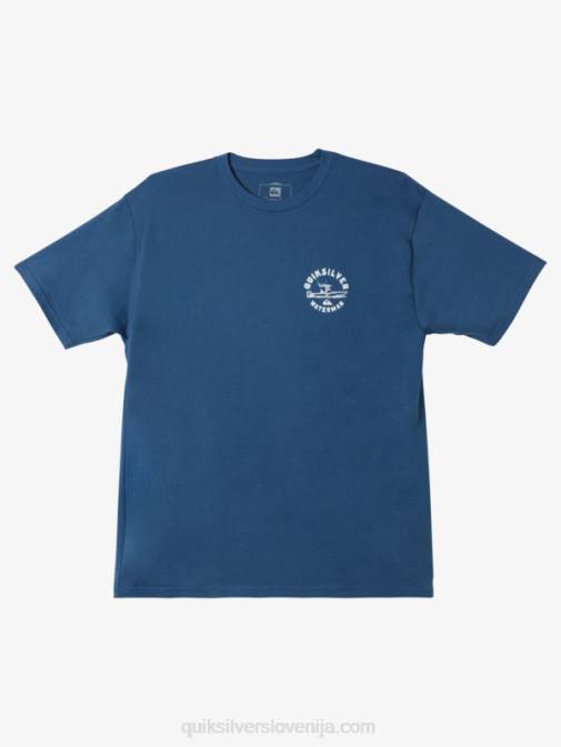 Quiksilver PJ4H1482 moški praporščak modra majica s kratkimi rokavi waterman qs outboarder