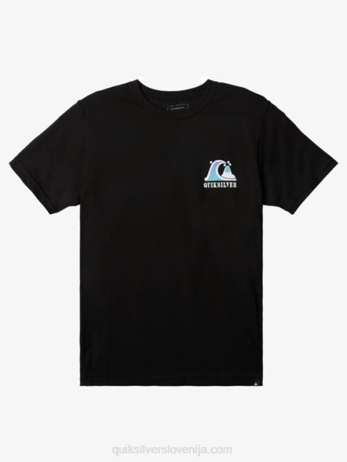 Quiksilver PJ4H1517 moški Črna River Bend majica s kratkimi rokavi