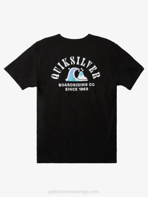 Quiksilver PJ4H1517 moški Črna River Bend majica s kratkimi rokavi