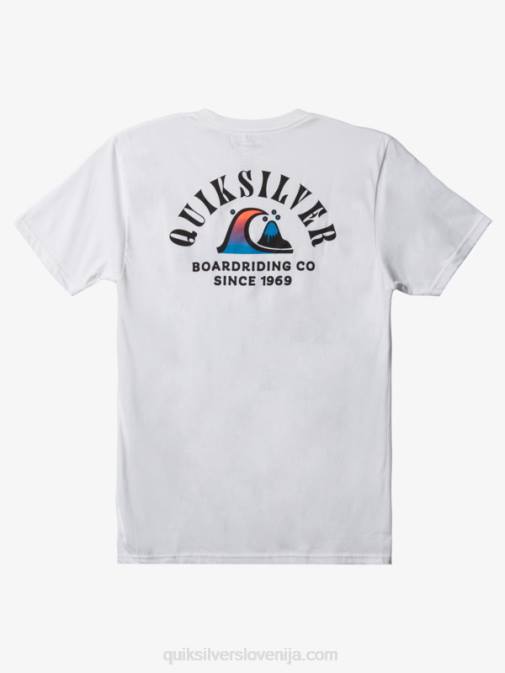 Quiksilver PJ4H1518 moški bela River Bend majica s kratkimi rokavi
