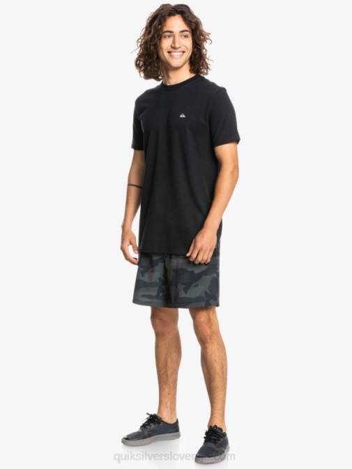 Quiksilver PJ4H1569 moški Črna proform majica s kratkimi rokavi