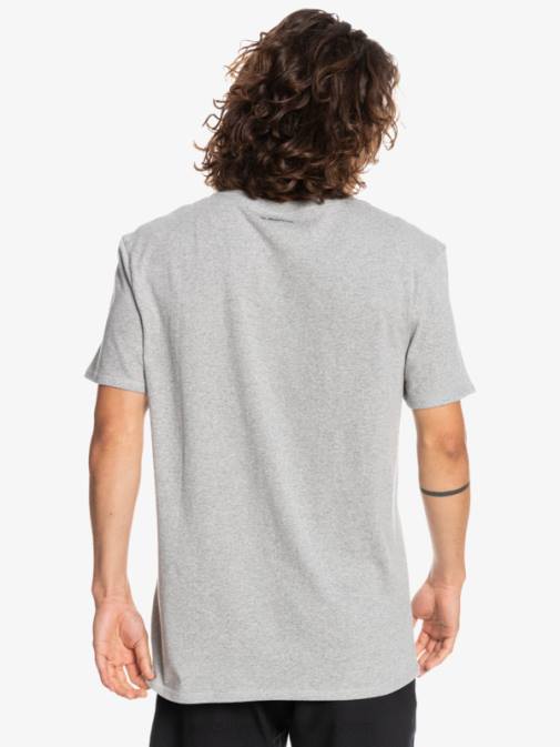 Quiksilver PJ4H1570 moški svetlo sivo resje proform majica s kratkimi rokavi