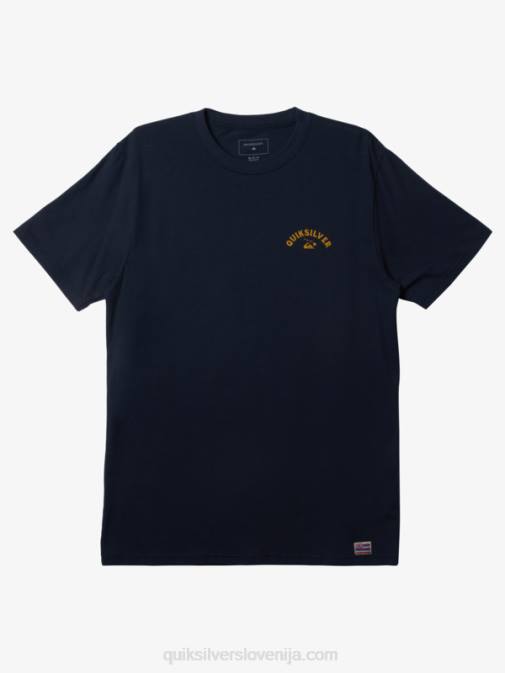Quiksilver PJ4H158 moški mornarsko modri blazer majica s kratkimi rokavi hawaii razor tooth