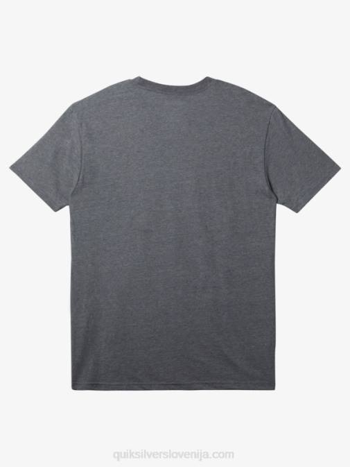 Quiksilver PJ4H160 moški srednje siva vresa core lockup majica s kratkimi rokavi