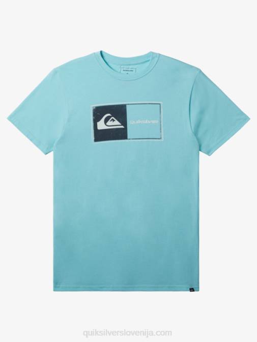 Quiksilver PJ4H161 moški angel modro resje core lockup majica s kratkimi rokavi