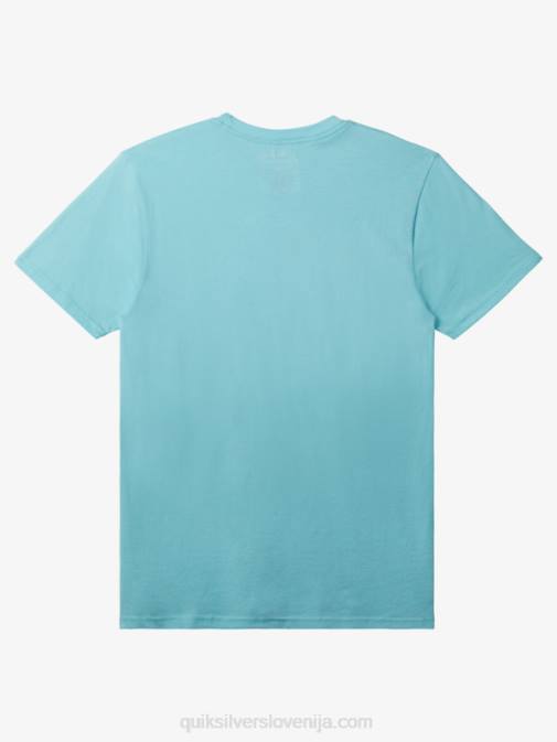 Quiksilver PJ4H161 moški angel modro resje core lockup majica s kratkimi rokavi