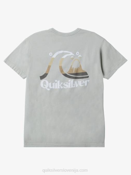 Quiksilver PJ4H1628 moški puščavski žajbelj majica s kratkimi rokavi island time