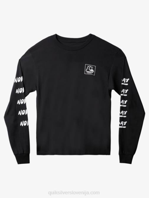 Quiksilver PJ4H1635 moški Črna natas zdaj majica z dolgimi rokavi