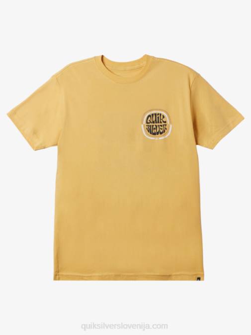 Quiksilver PJ4H1640 moški oker kilometer visoka majica s kratkimi rokavi