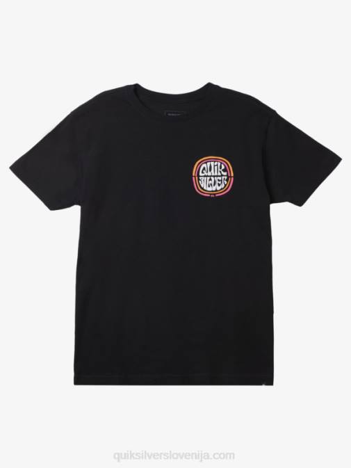 Quiksilver PJ4H1641 moški Črna kilometer visoka majica s kratkimi rokavi