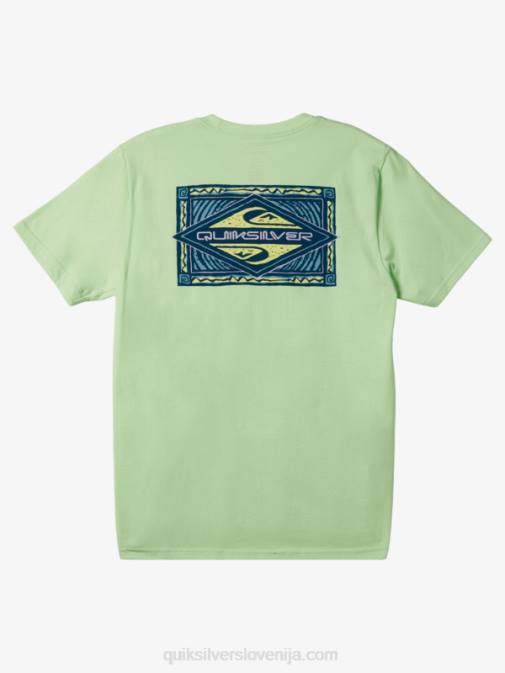Quiksilver PJ4H178 moški rajsko zelena utripajoča majica s kratkimi rokavi