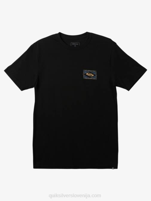 Quiksilver PJ4H180 moški Črna utripajoča majica s kratkimi rokavi