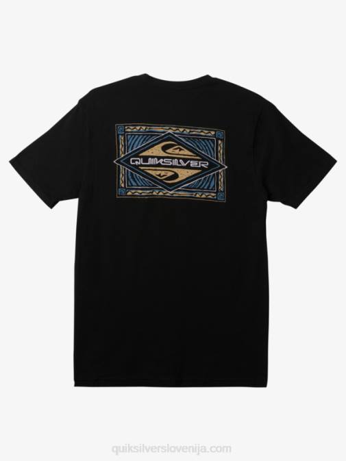 Quiksilver PJ4H180 moški Črna utripajoča majica s kratkimi rokavi