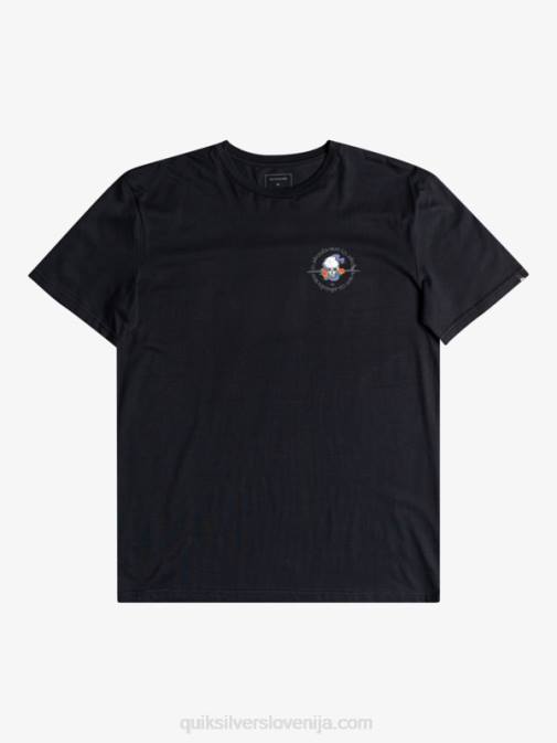 Quiksilver PJ4H1818 moški Črna outta road - majica s kratkimi rokavi