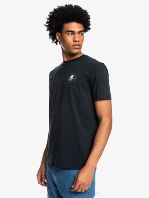 Quiksilver PJ4H1818 moški Črna outta road - majica s kratkimi rokavi