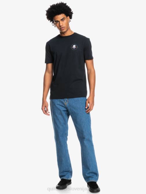 Quiksilver PJ4H1818 moški Črna outta road - majica s kratkimi rokavi